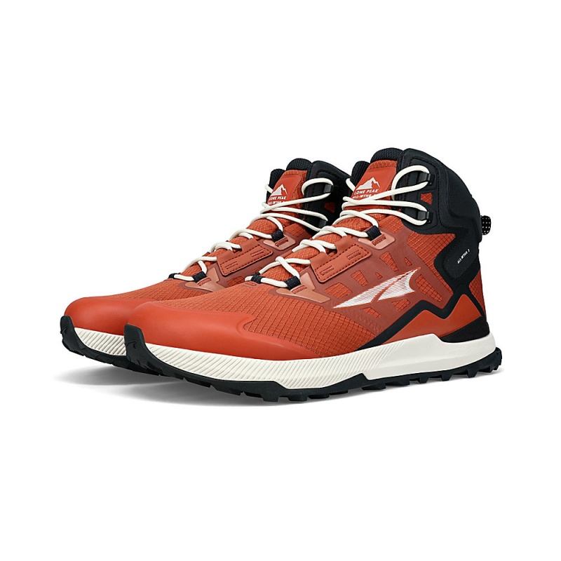 Buty Trekkingowe Altra LONE PEAK ALL-WTHR MID 2 Męskie Pomarańczowe | Polska AL4082K36