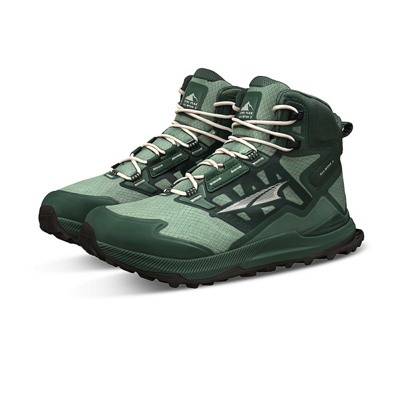 Buty Trekkingowe Altra LONE PEAK ALL-WTHR MID 2 Damskie Zielone | Polska AL2563C26