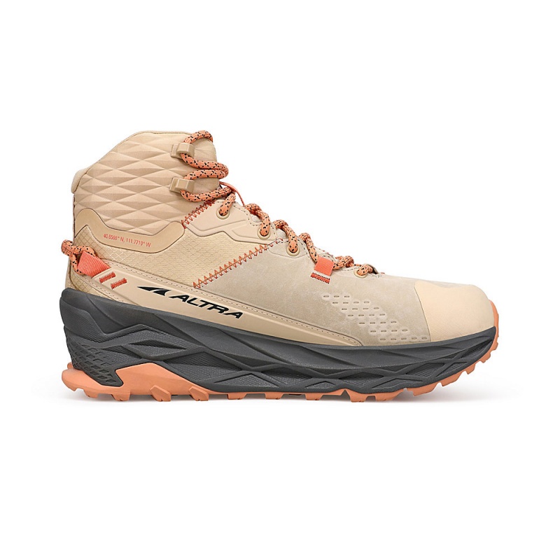 Buty Trekkingowe Altra OLYMPUS 5 HIKE MID GTX Damskie Brązowe | Polska AL5403S04