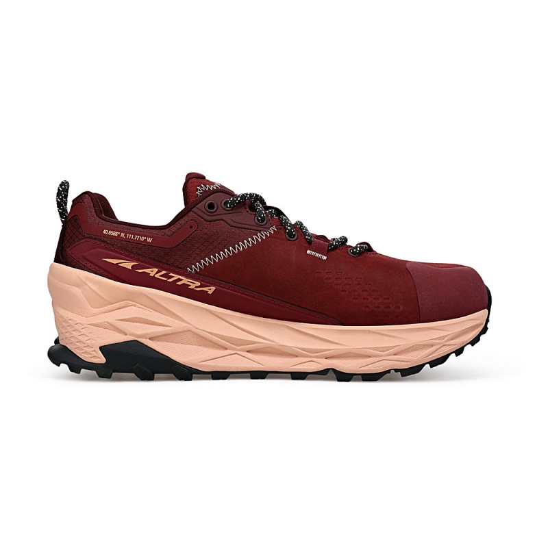 Buty do Biegania w Terenie Altra OLYMPUS 5 HIKE LOW GTX Damskie Bordowe | Polska AL2194Z38