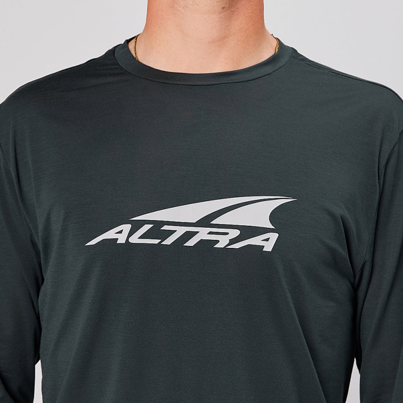 Koszulka Altra EVERYDAY PERFORMANCE LONG SLEEVE Męskie Czarne | Polska AL4213Y51