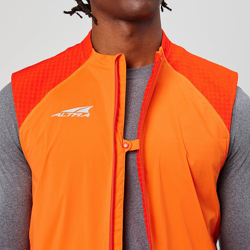 Kurtki Altra TRAIL WIND VEST Męskie Czerwone | Polska AL5621R79