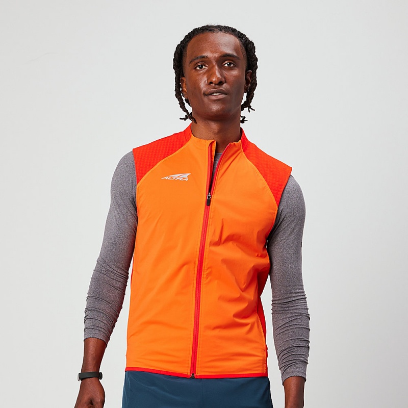 Kurtki Altra TRAIL WIND VEST Męskie Czerwone | Polska AL5621R79